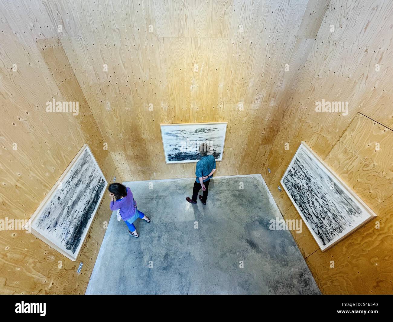 Annabel Gualt drawings the Dovecote studio Snape Maltings Suffolk - Smartphone Captured Stock Image