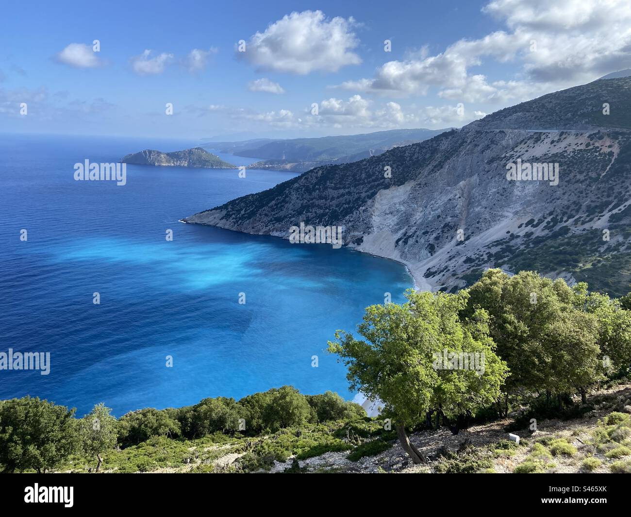 View of Ionian Sea, Kefalonia, Greece - Smartphone Captured Stock Image
