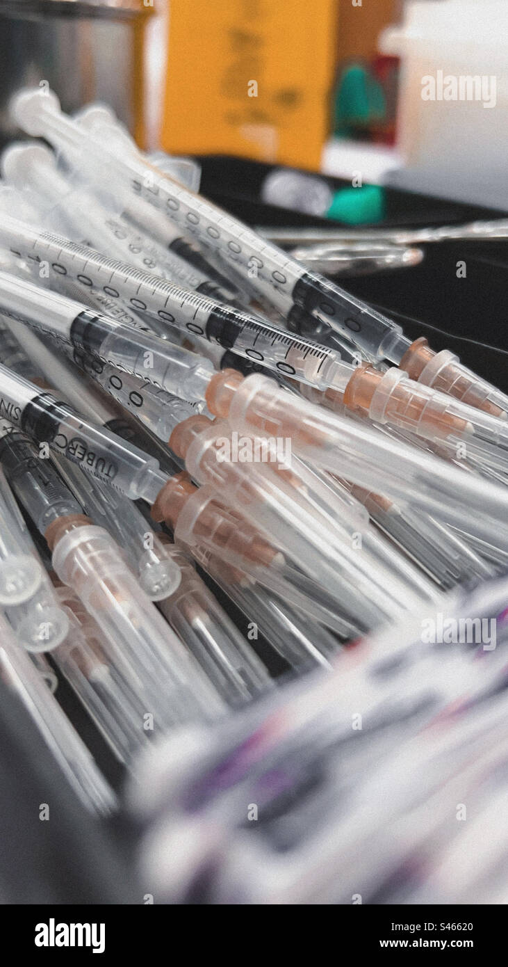 SYRINGE [ Injection Needles ] Stock Photo