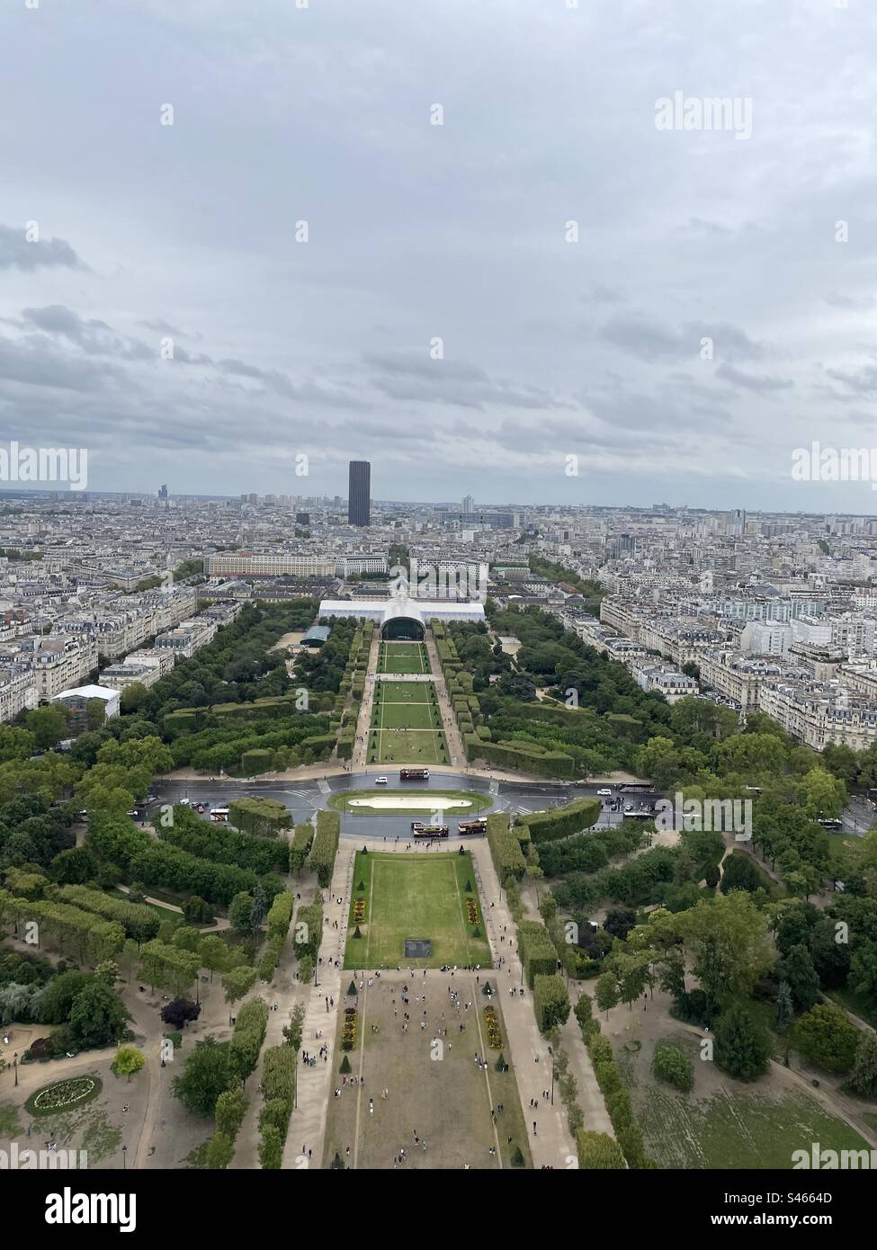 2nd floor of the Eiffel Tower Stock Photo