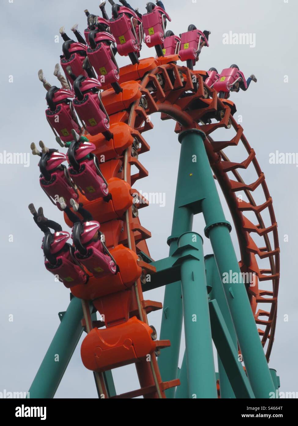 Rollercoaster Thrill! - Smartphone Captured Stock Image