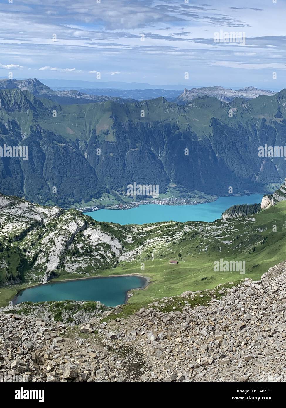 Hiking Schynige platte interlaken Switzerland - Smartphone Captured Stock Image