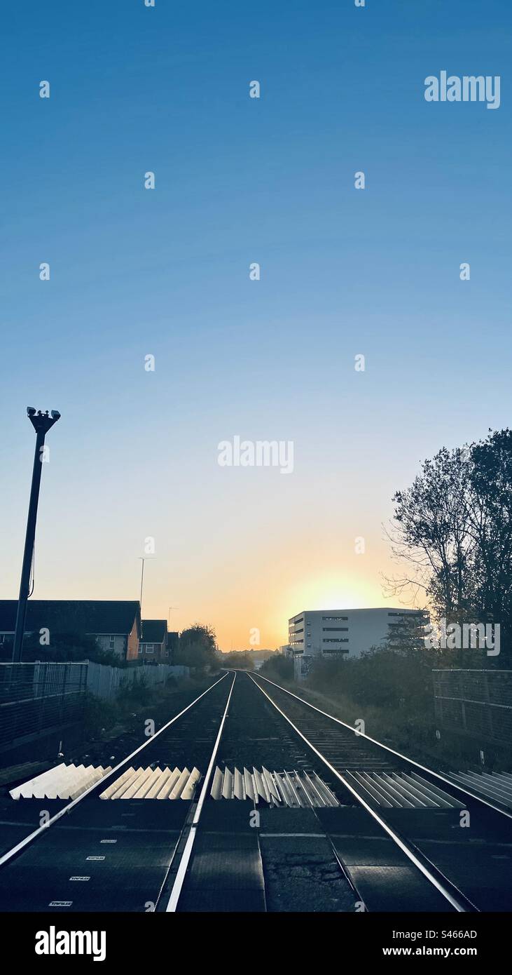 Beautiful sunset somewhere in England Stock Photo Alamy