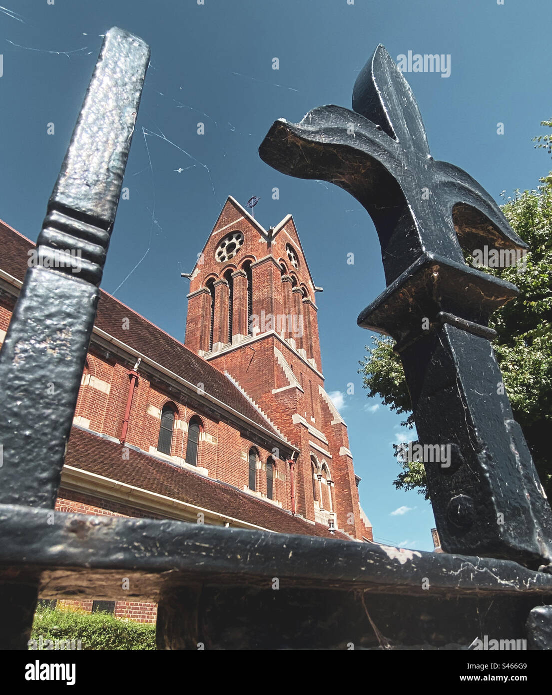 St Lukes Church in Kentish Town north London UK - Smartphone Captured Stock Image