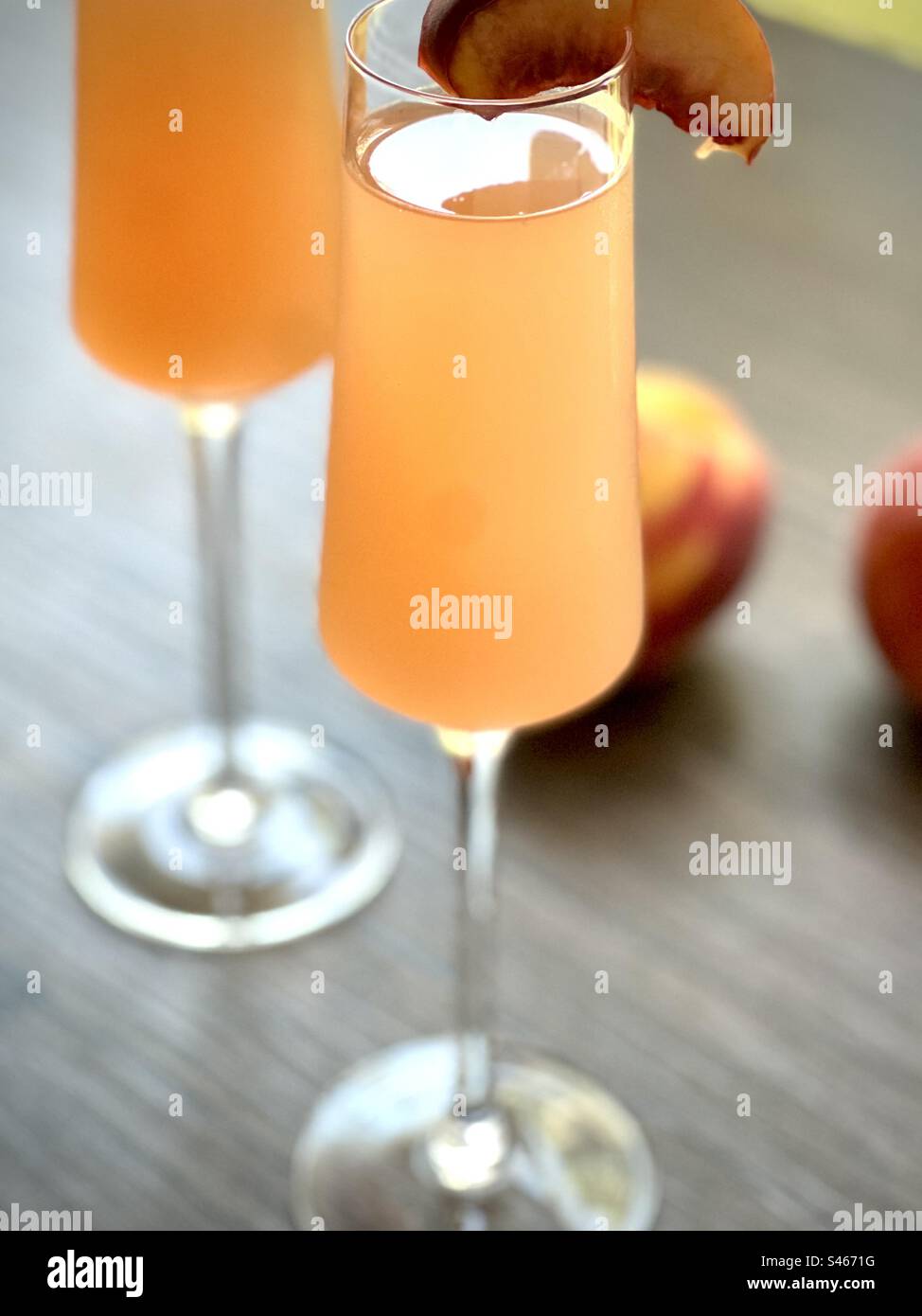 Peach Bellini - Smartphone Captured Stock Image