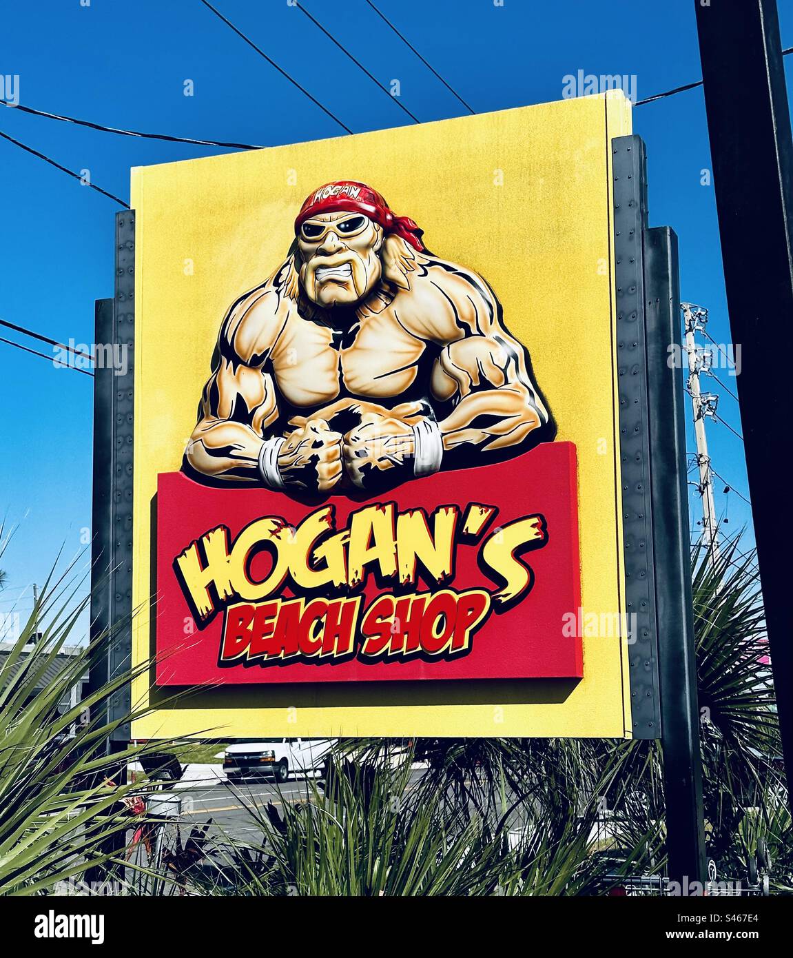 Hogans Beach Shop Sign International Drive Orlando Florida Stock Photo