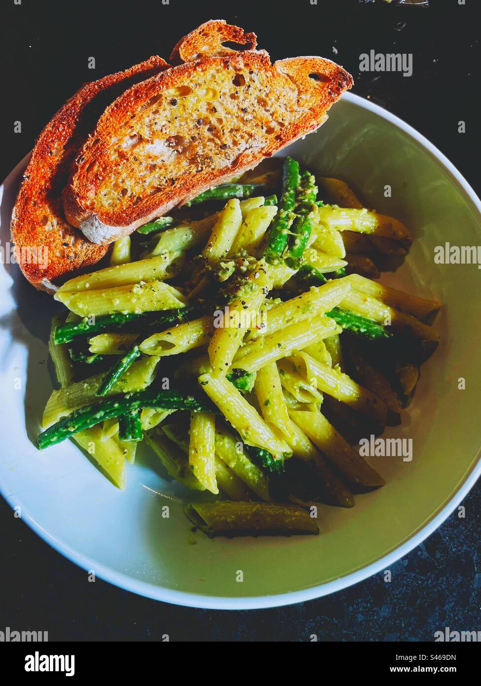 Italian pasta meal - Smartphone Captured Stock Image