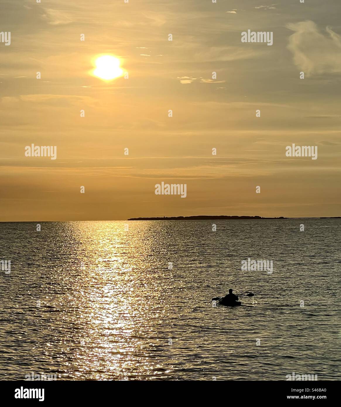 Kayak at dawn on Martha’s Vineyard Stock Photo Alamy