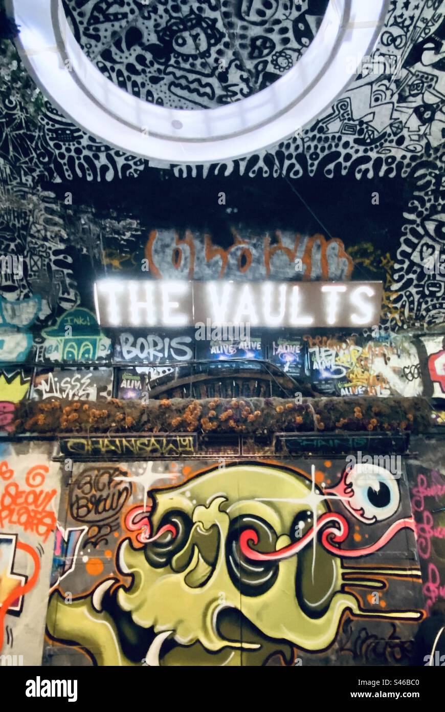 London Graffiti Tunnel Stock Photo Alamy