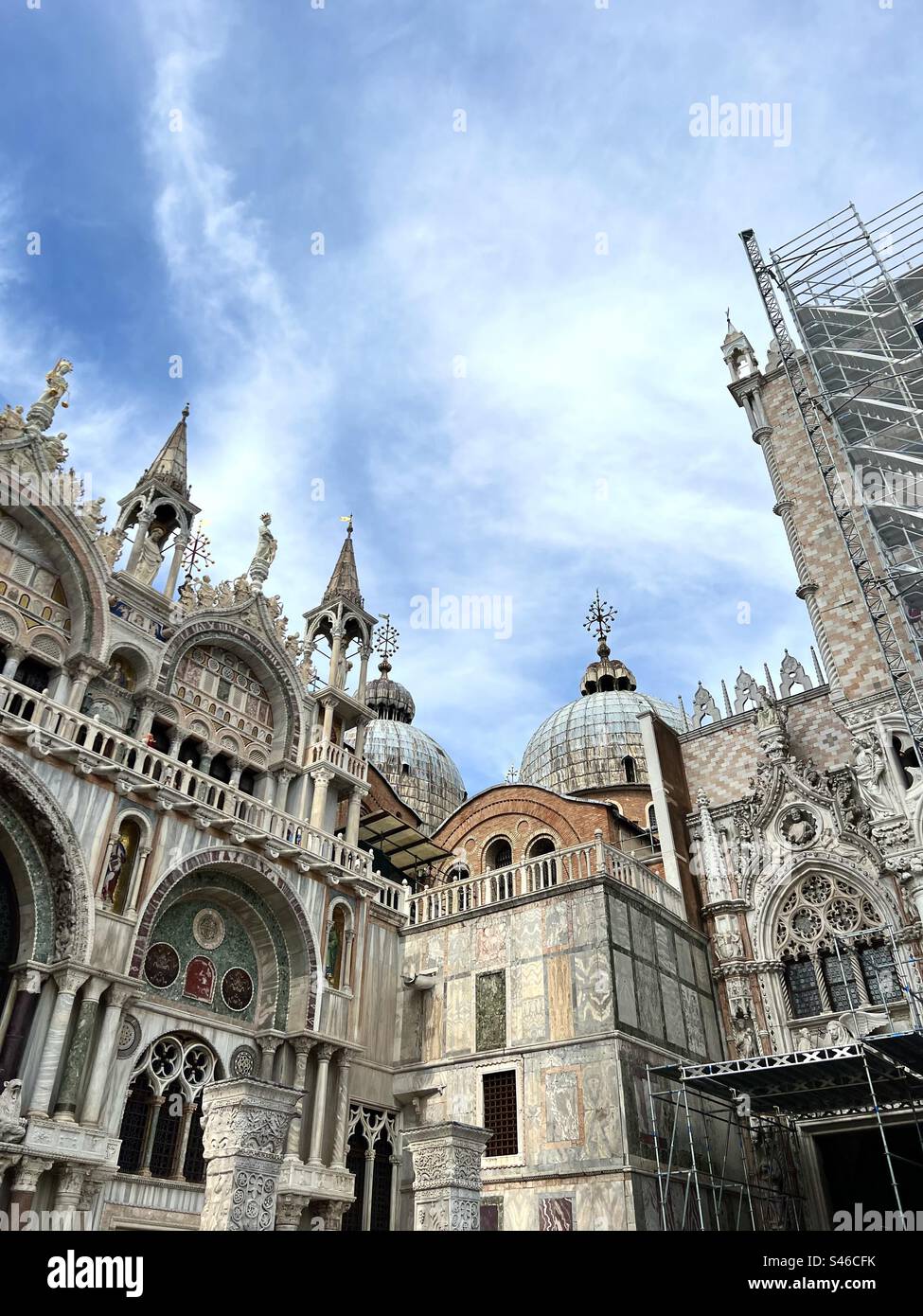 Basilica di San Marco ornate architecture, Venice - Smartphone Captured Stock Image