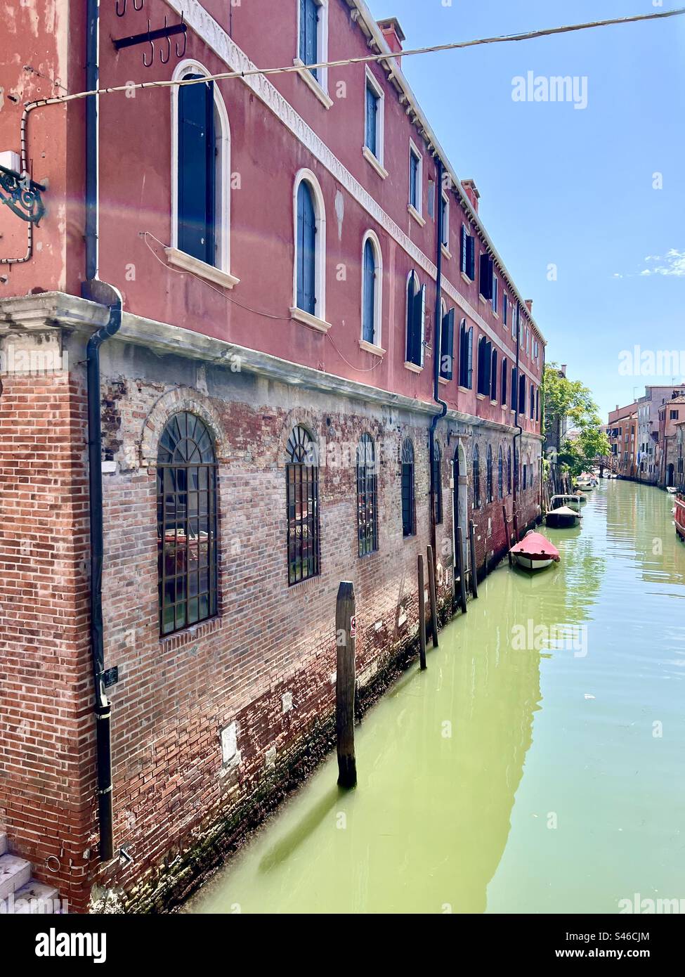 Rio della Sensa canale, Cannaregio - Smartphone Captured Stock Image