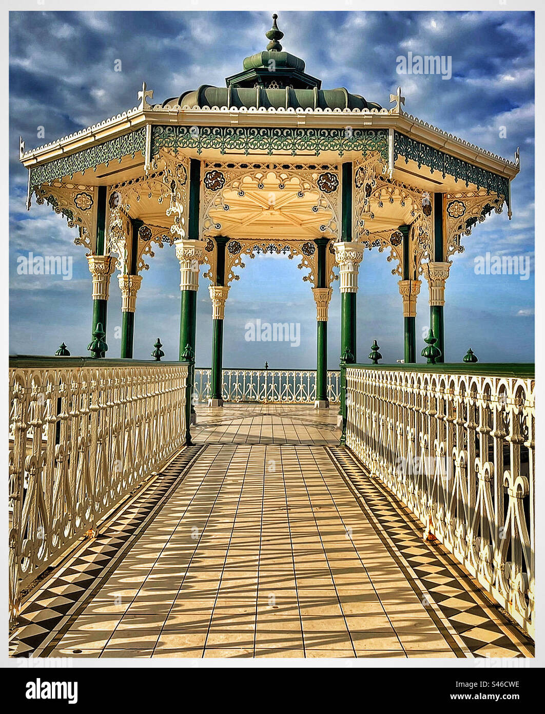 Brighton and Hove bandstand. - Smartphone Captured Stock Image
