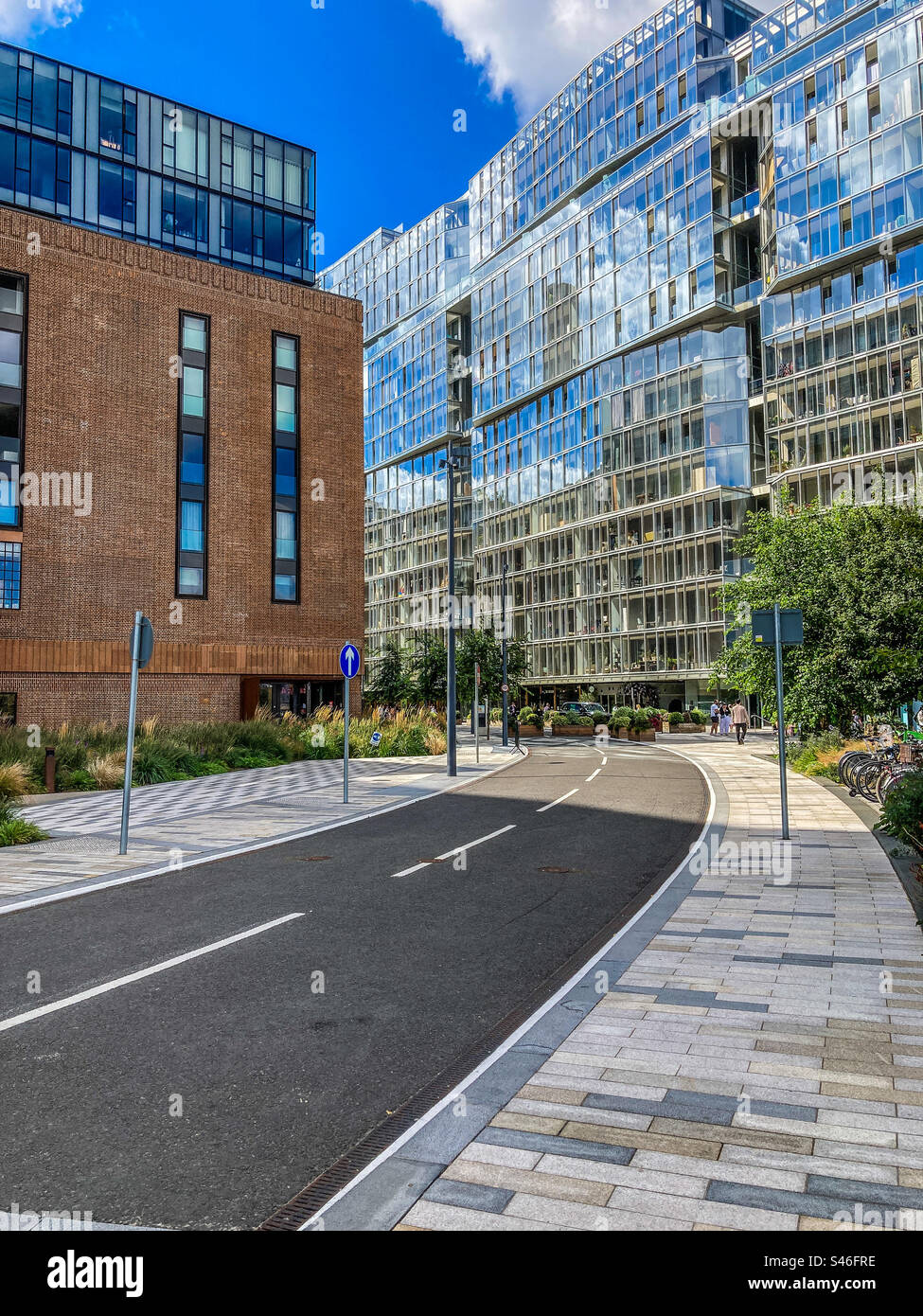 Part of the new Battersea Power Station Complex - Smartphone Captured Stock Image