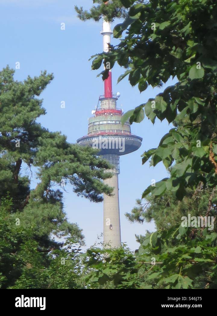 TV Tower Vilnius! Lithuania! - Smartphone Captured Stock Image