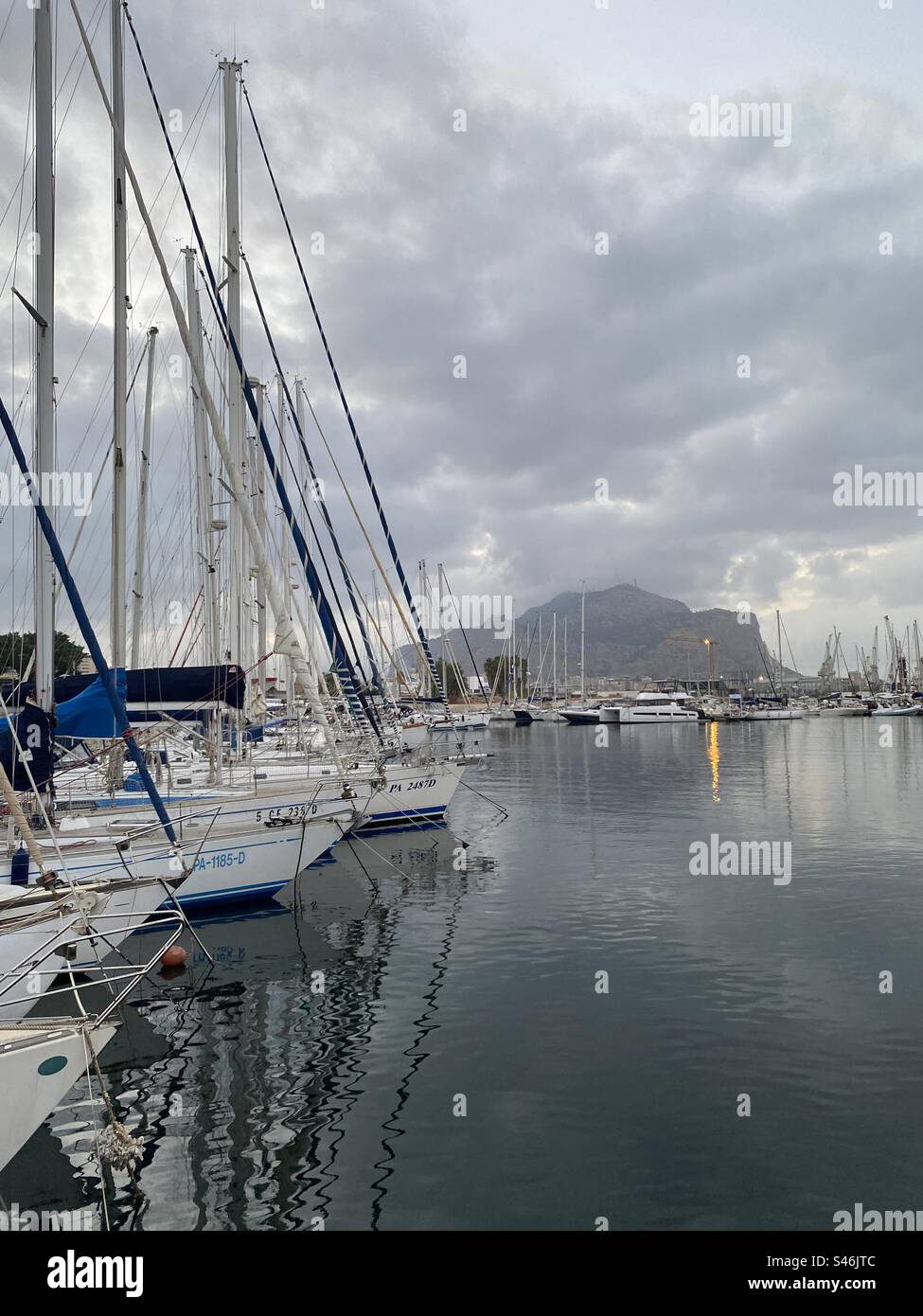 Port at Palermo, Sicily Stock Photo - Alamy