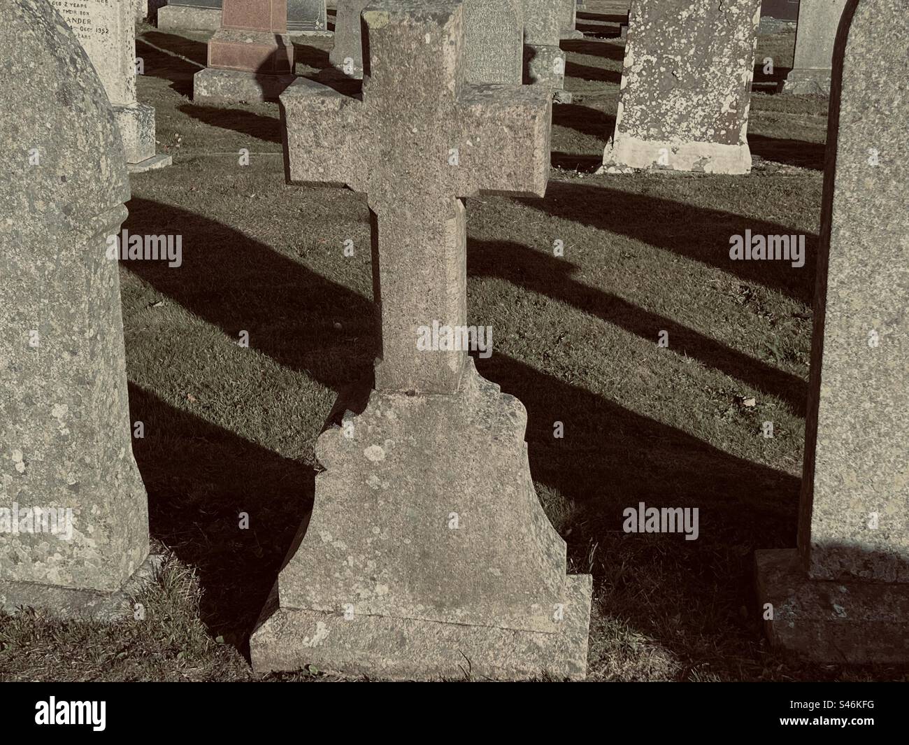 Ross Gravestone - Smartphone Captured Stock Image