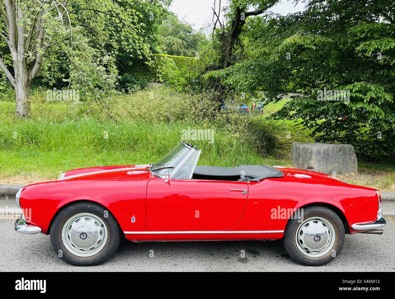1961 Alfa Romeo Giulietta - Ambergate Derbyshire - Smartphone Captured Stock Image