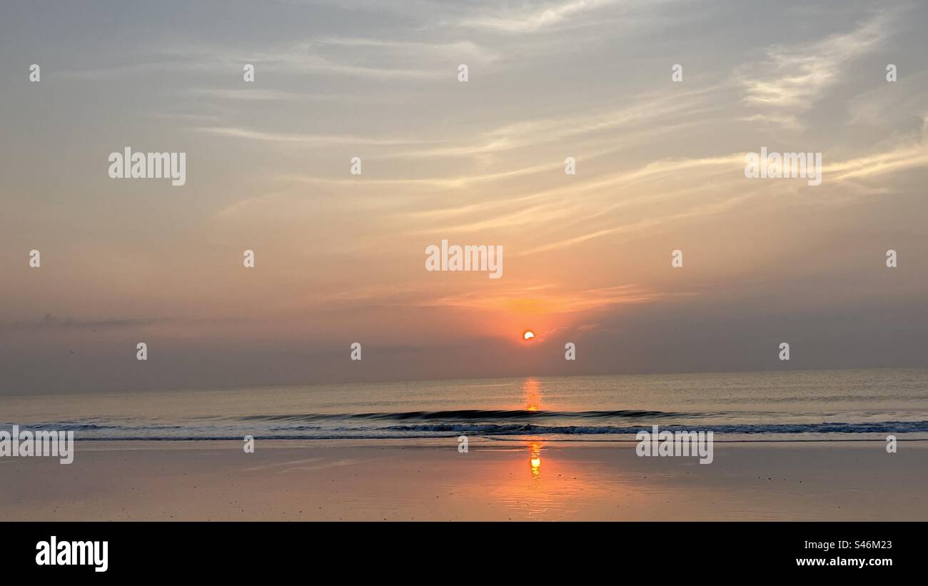A colorful Florida sunrise - Smartphone Captured Stock Image