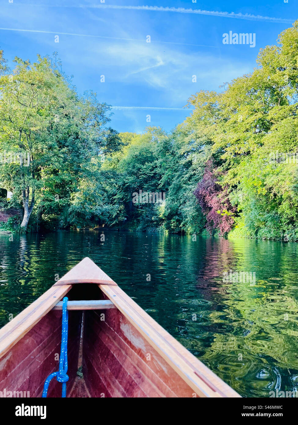 Canoeing in Summer. Stock Photo
