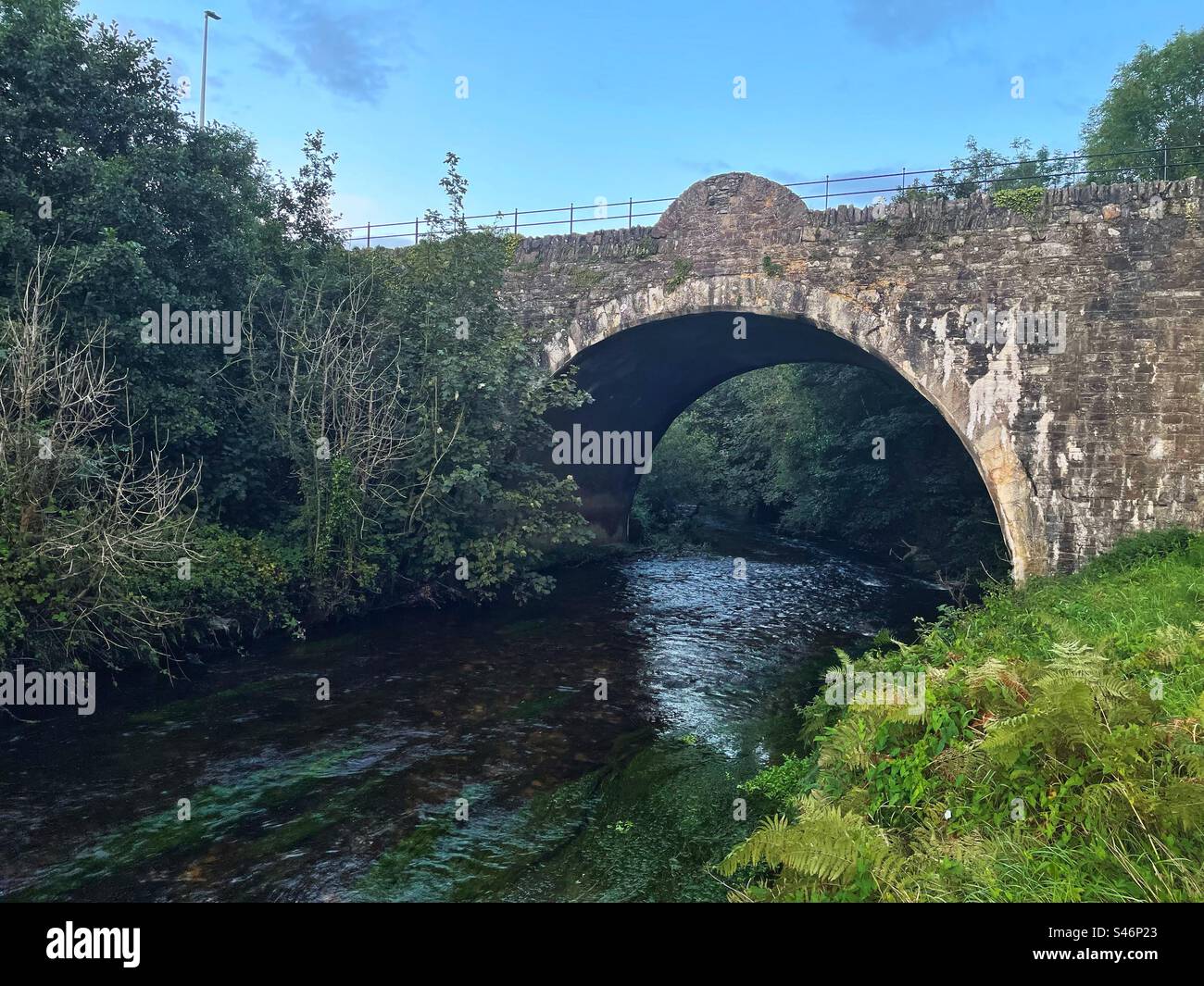 Bridge over the River Mahon, Kilmacthomas, County Waterford, Ireland. - Smartphone Captured Stock Image