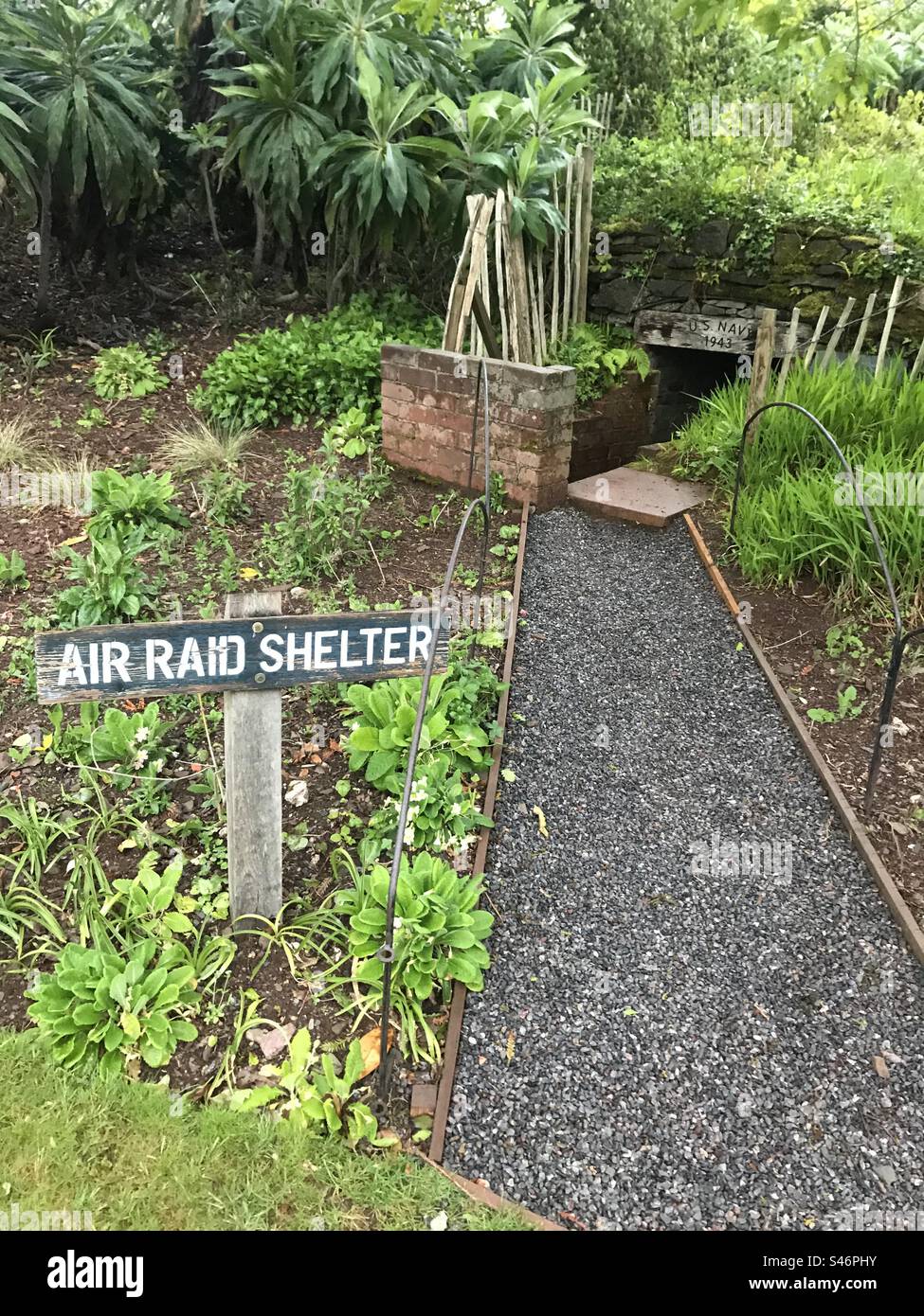 Air raid shelter Stock Photo