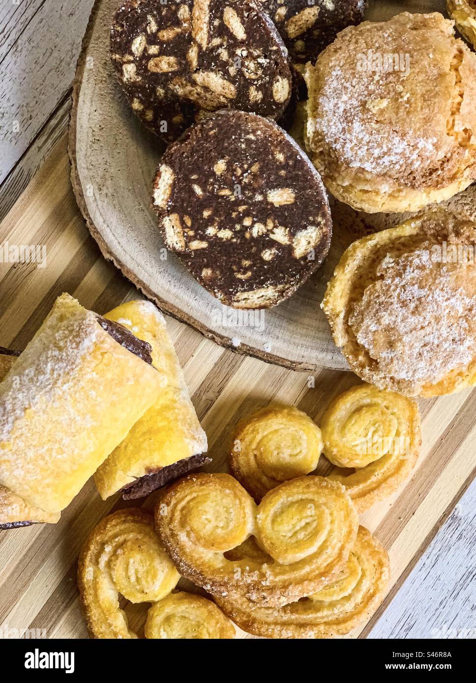 A selection of Portuguese pastries - Smartphone Captured Stock Image