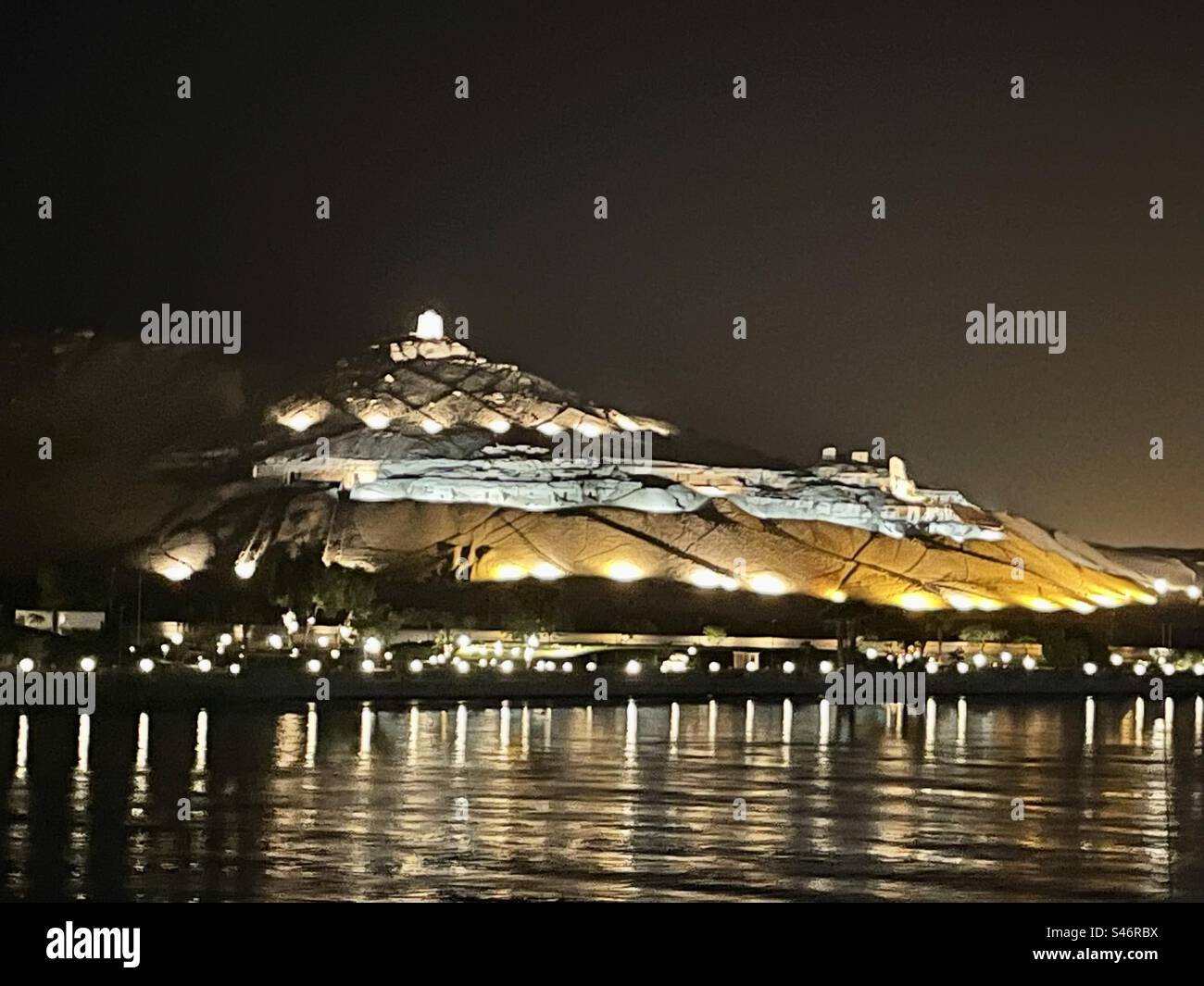 Night , Aswan -Egypt - Smartphone Captured Stock Image