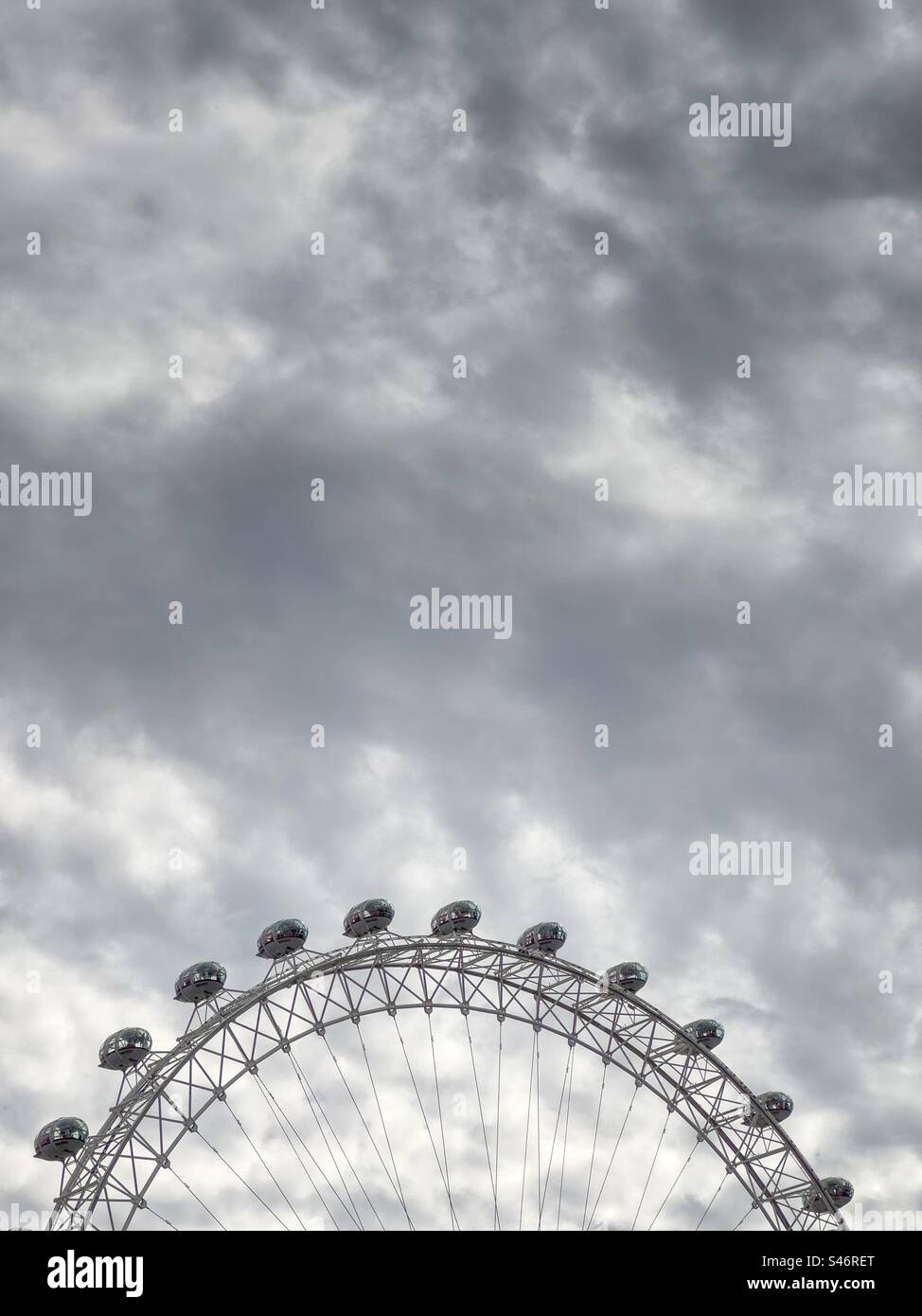 The London Eye - Smartphone Captured Stock Image