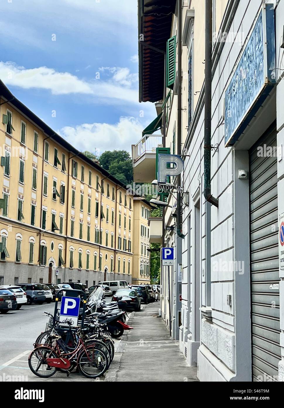 Via Benozzo Gozzoli street in Florence, Italy Stock Photo