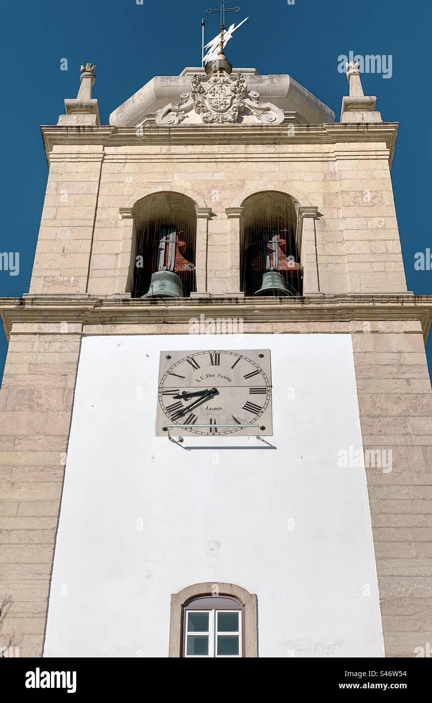 Torre Sineira 1772, in Leiria, Central Portugal - Smartphone Captured Stock Image