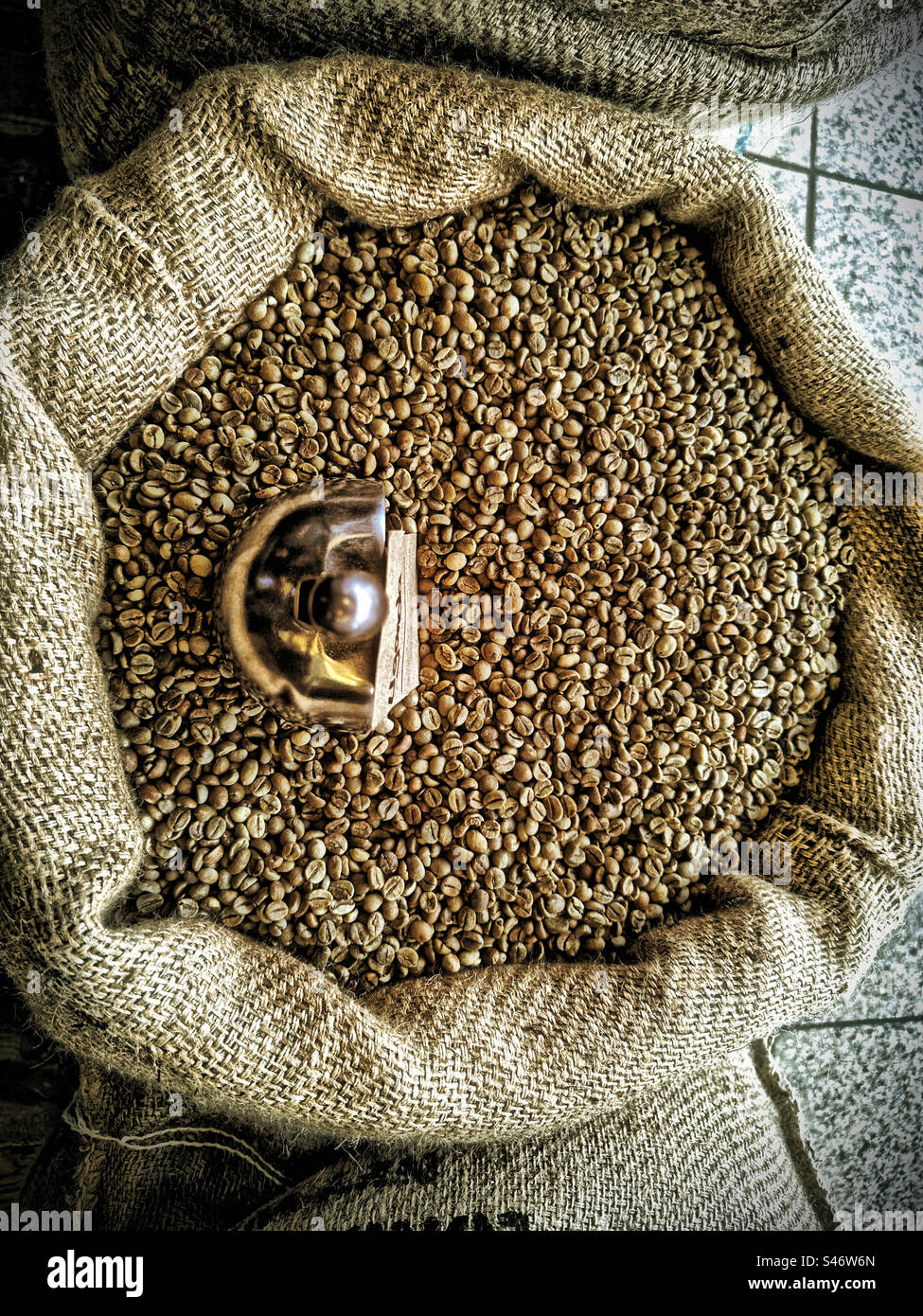 Bags of Coffee - Smartphone Captured Stock Image