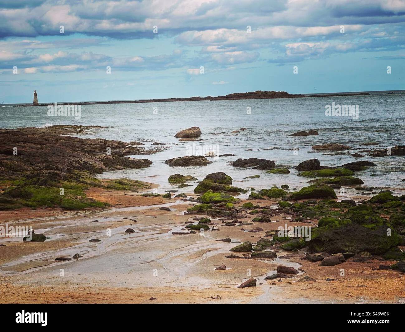 Seacliff Beach, North Berwick, Tantallon Castle, Scotland Stock Photo Alamy