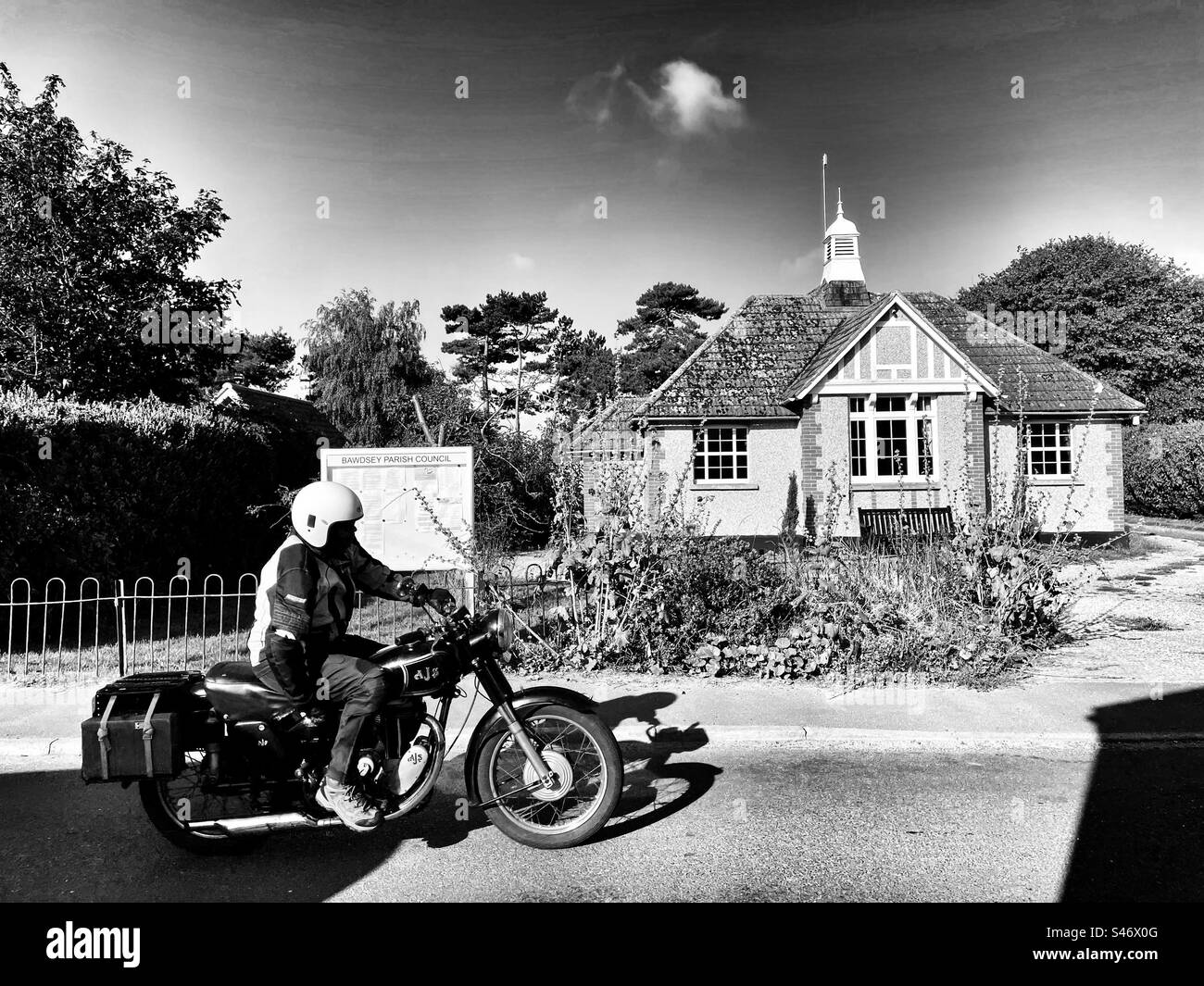 AJS motorcycle - Smartphone Captured Stock Image