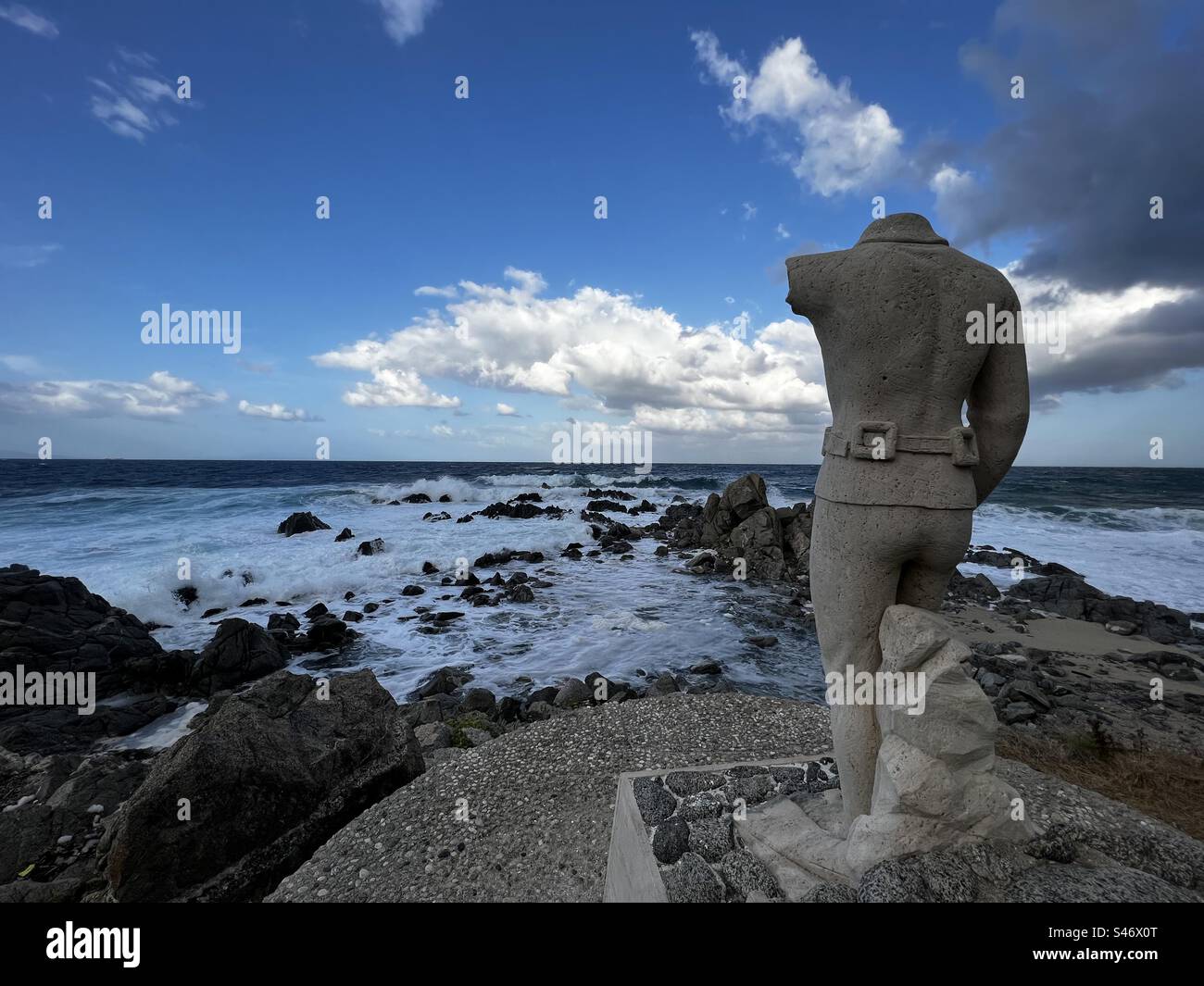 Statua Santa Maria Calabria Stock Photo