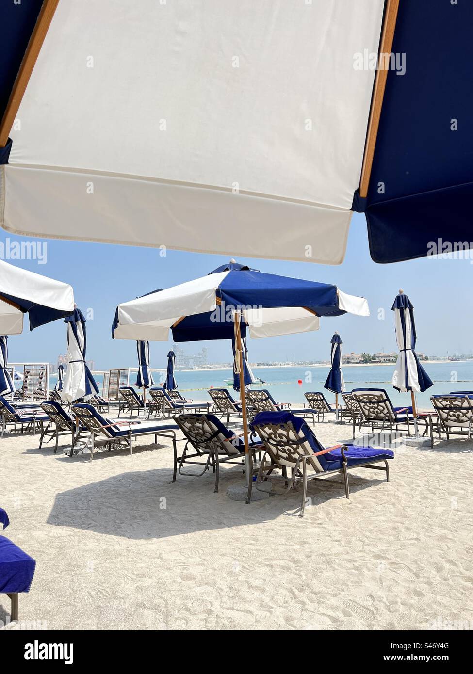 Raffles The Palm Beach - Dubai - Smartphone Captured Stock Image