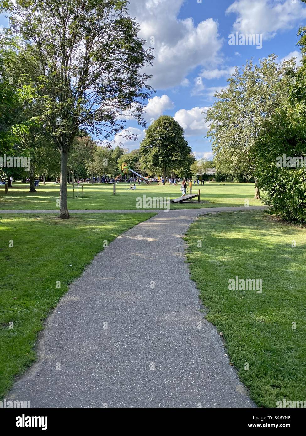 Park life on a sunny Saturday in summer! Stock Photo