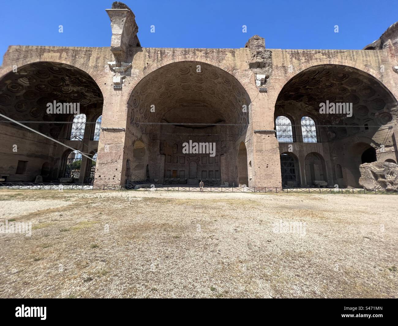 The massive Basilica of Maxentius and Constantine was the largest