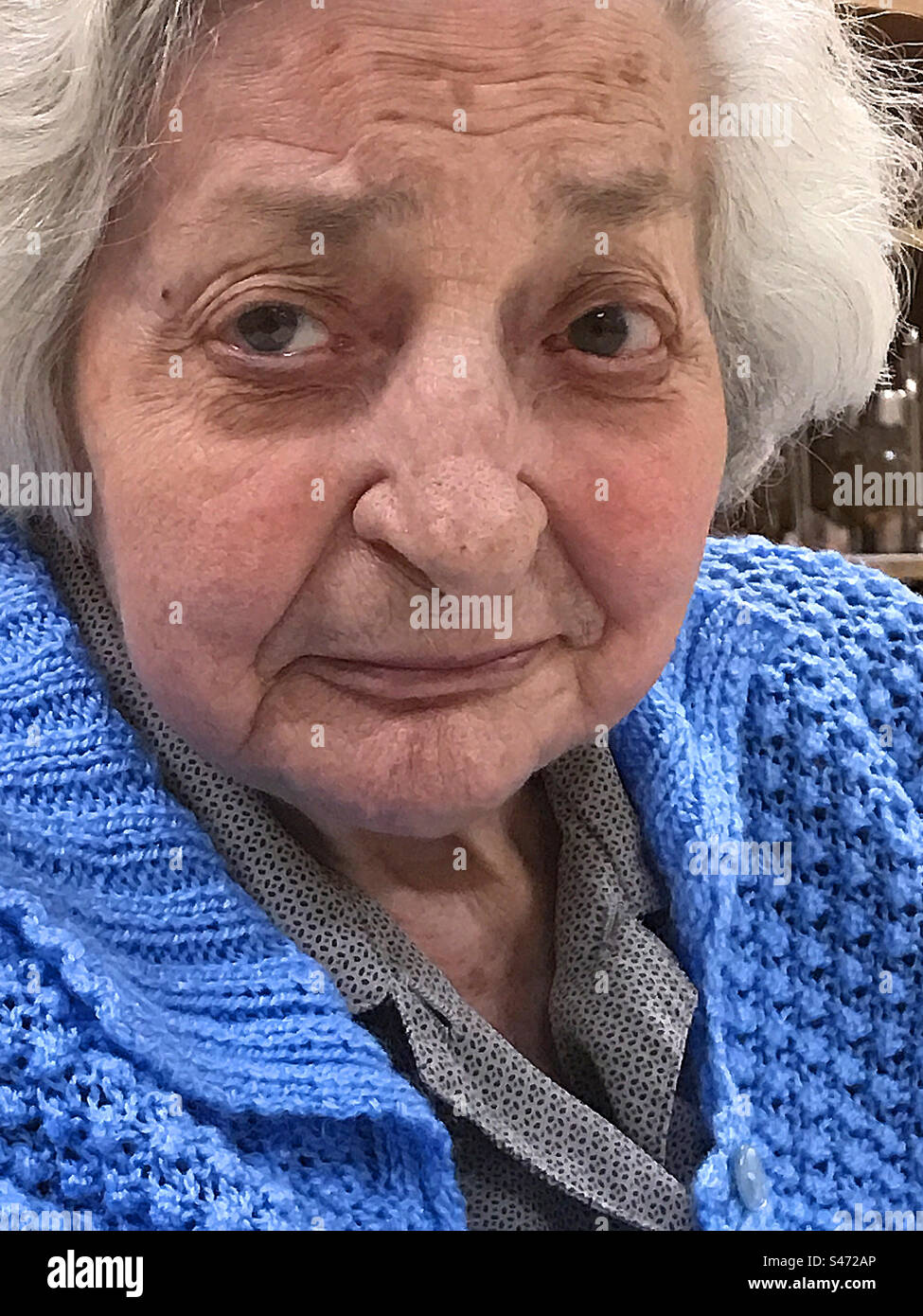 Lovely old lady - Smartphone Captured Stock Image