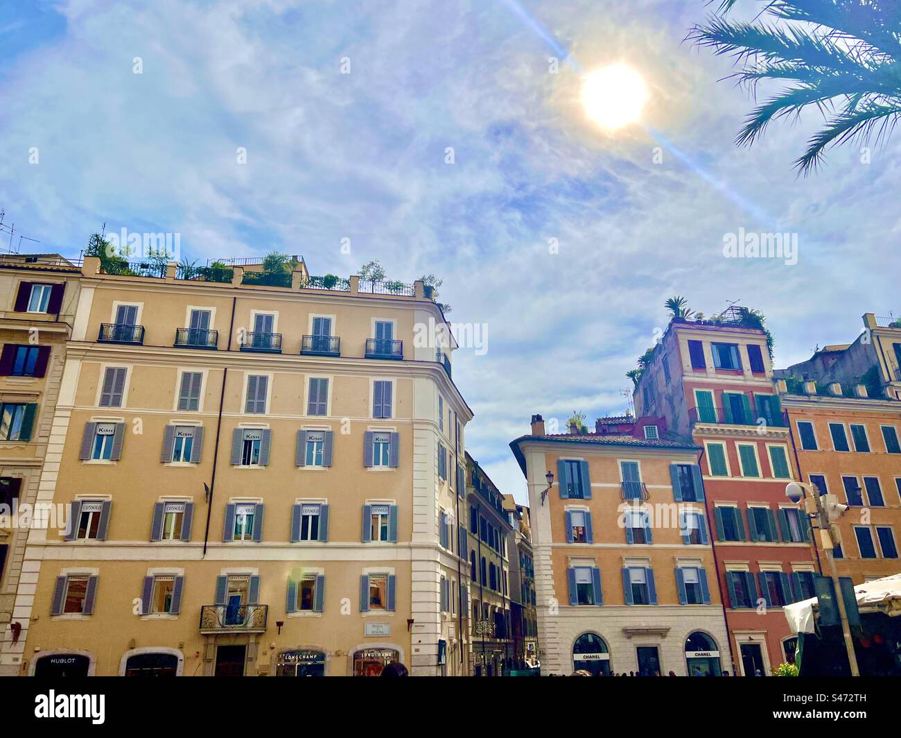 Early evening in Campo Marzio, Tomr - Smartphone Captured Stock Image