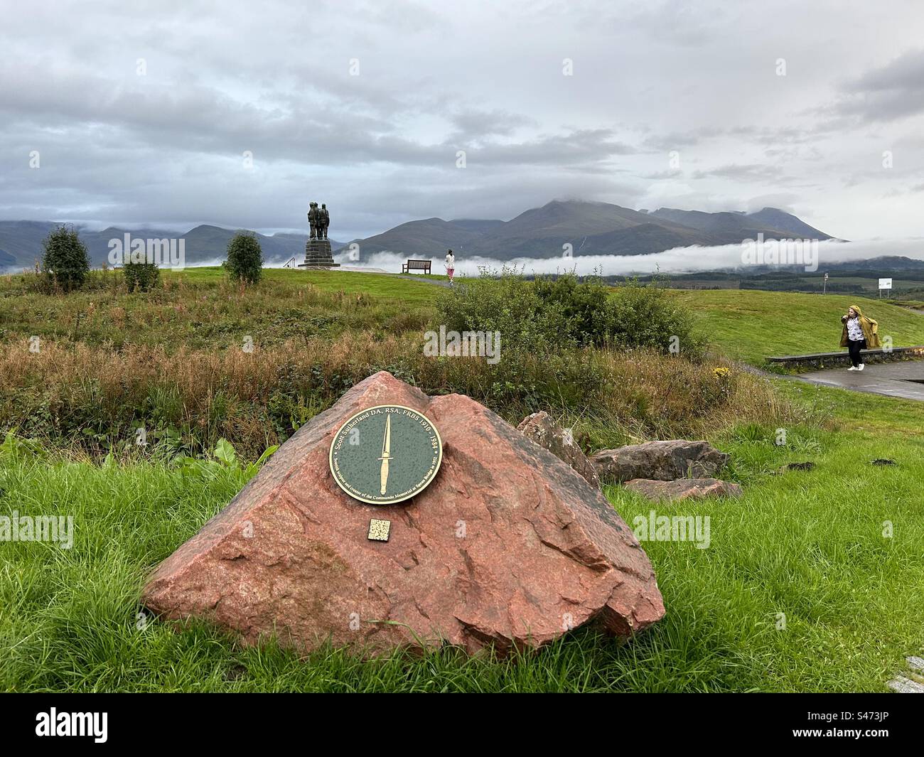At the Commando Memorial, Spean Bridge, near Fort William in Scotland