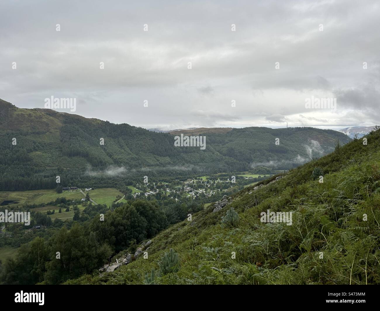 Ben Nevis, near Fort William, Scotland. Highest mountain in the UK. Tourist attraction in the scenic Scottish highlands. - Smartphone Captured Stock Image