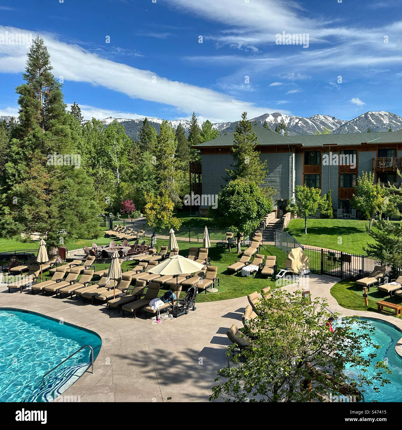 June, 2023, Hyatt Regency Lake Tahoe Resort Spa and Casino, Incline Village, Washoe County, Nevada, United States Stock Photo