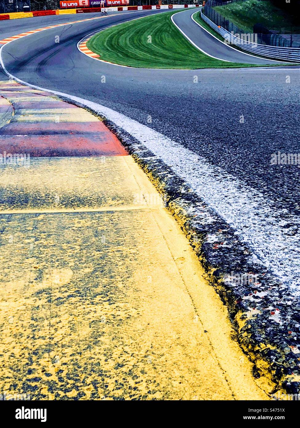 Circuit de Spa-Francorchamps  , Eau Rouge Stock Photo