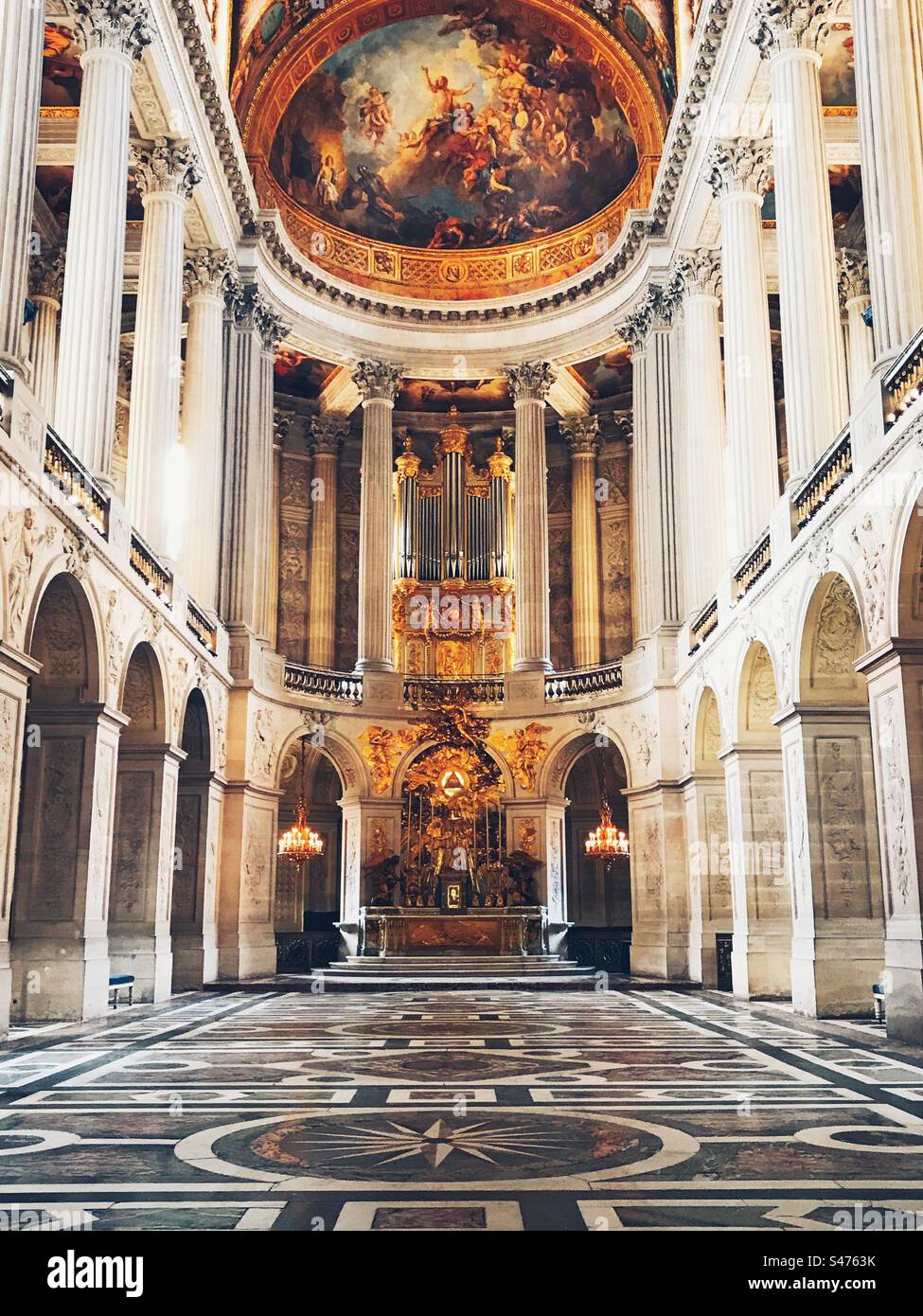 The chapel at the Palace of Versailles - Smartphone Captured Stock Image