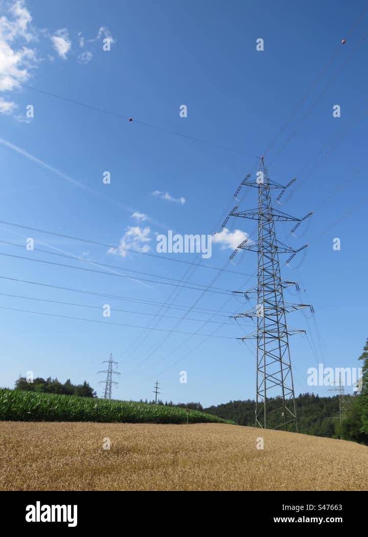 Nature and Technology! Switzerland! - Smartphone Captured Stock Image