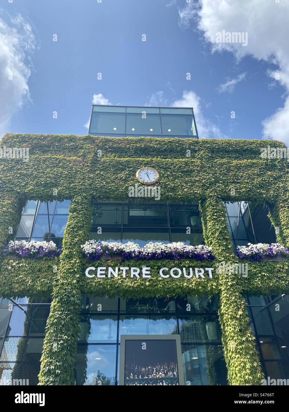The exterior facade of Centre Court, Wimbledon Stock Photo