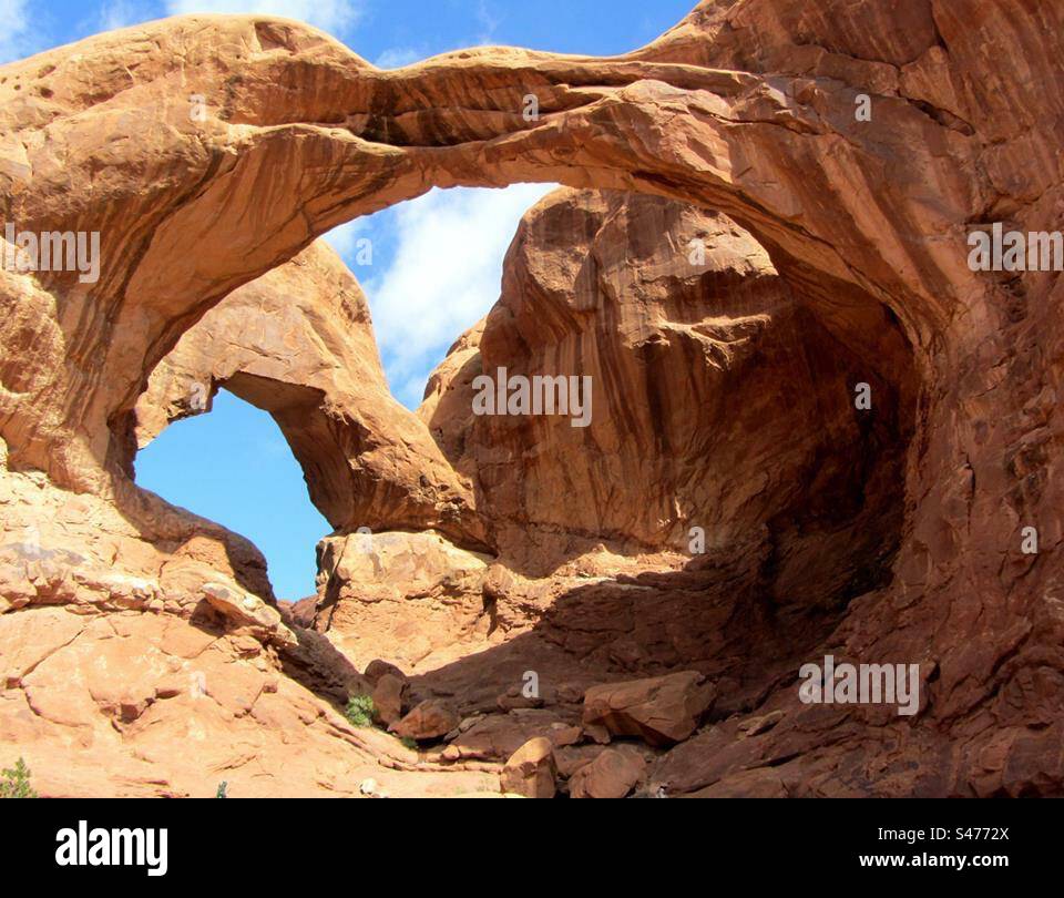 Sandstone Arch in Arches National Park, Utah - Smartphone Captured Stock Image