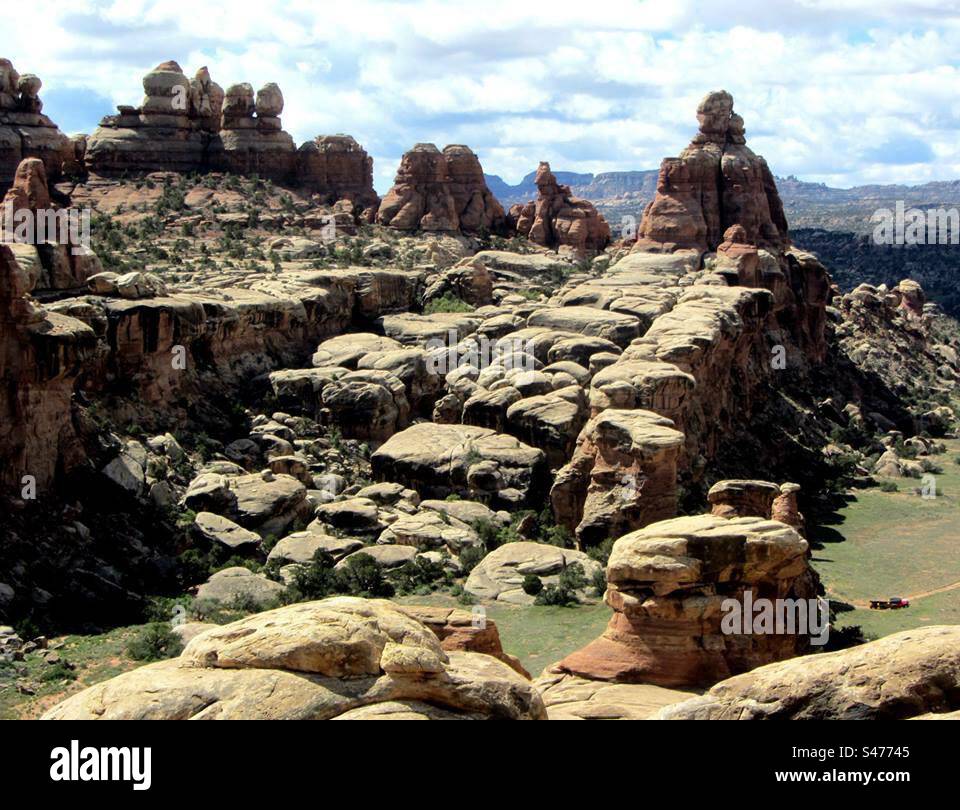 Relay ramp in Canyonlands, Utah - Smartphone Captured Stock Image