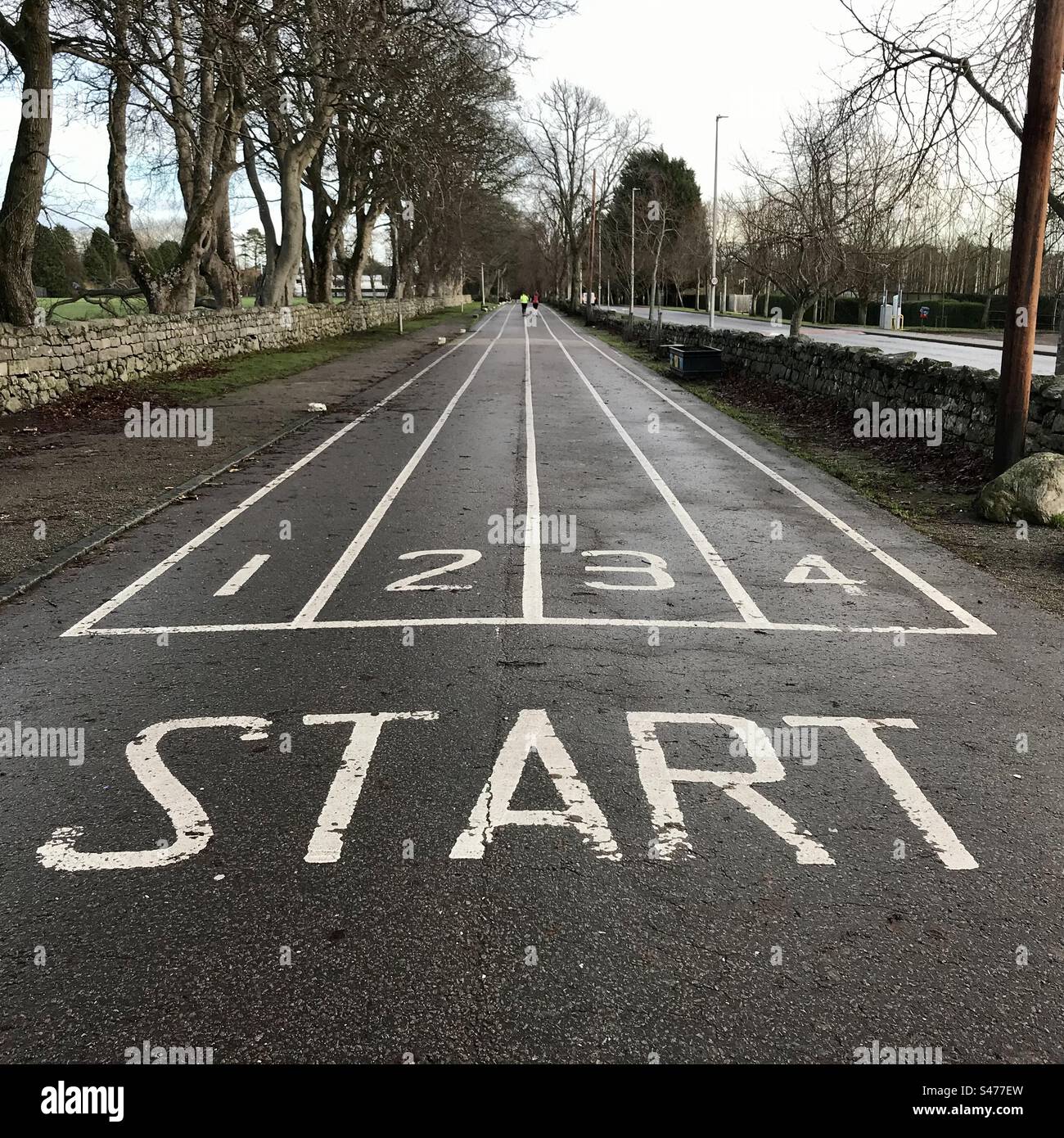 Running Track - Smartphone Captured Stock Image