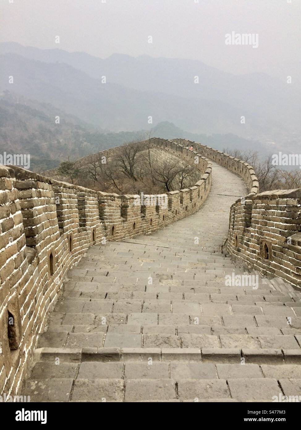 Great Wall of China - Smartphone Captured Stock Image